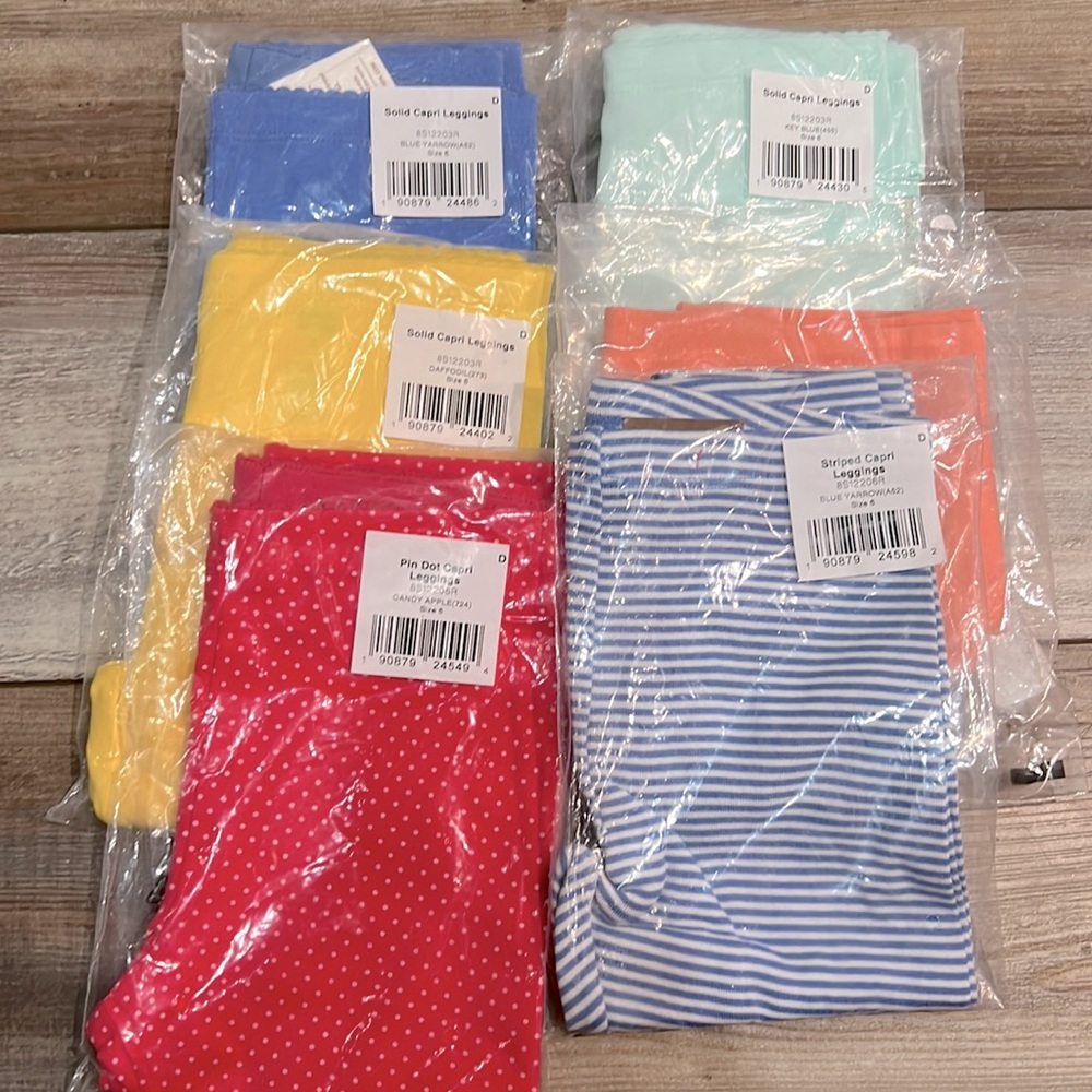 Tea Collection Capri Leggings Size 6 Lot